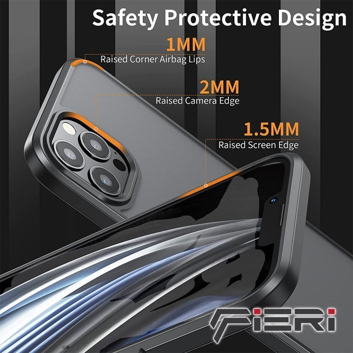 Fieri Hard Case untuk iPhone 15 Series Matte Kelas Militer