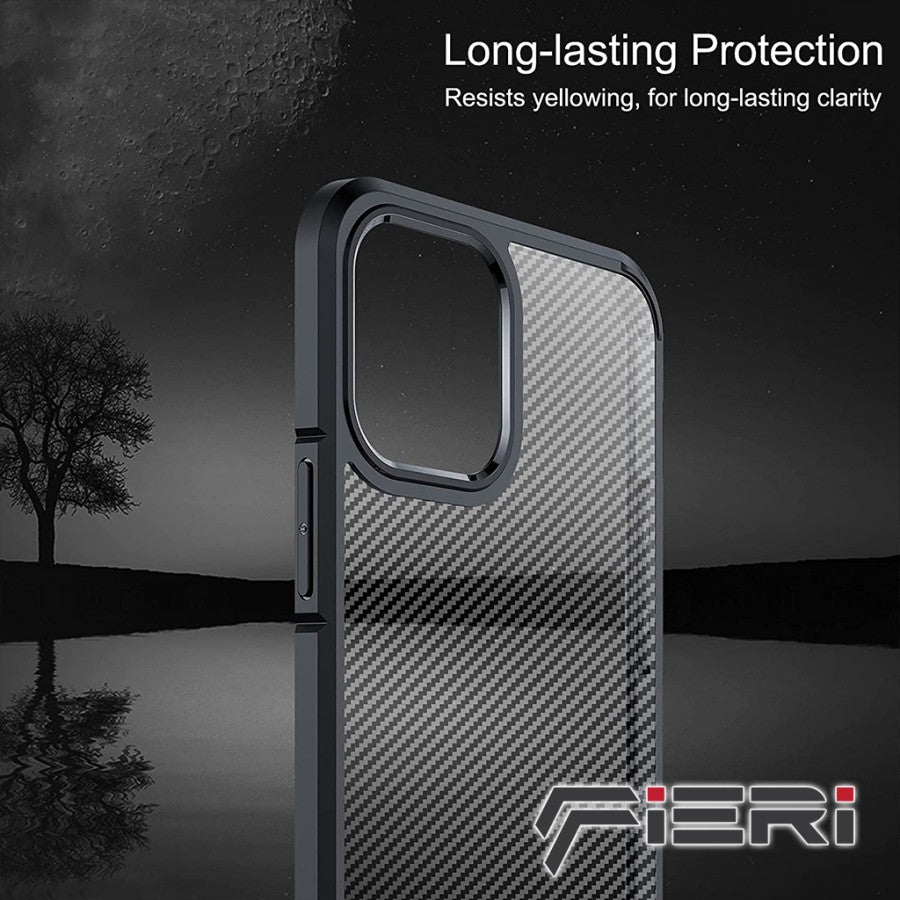 Fieri Hard Case untuk iPhone 13 Series Carbon Hybrid Kelas Militer