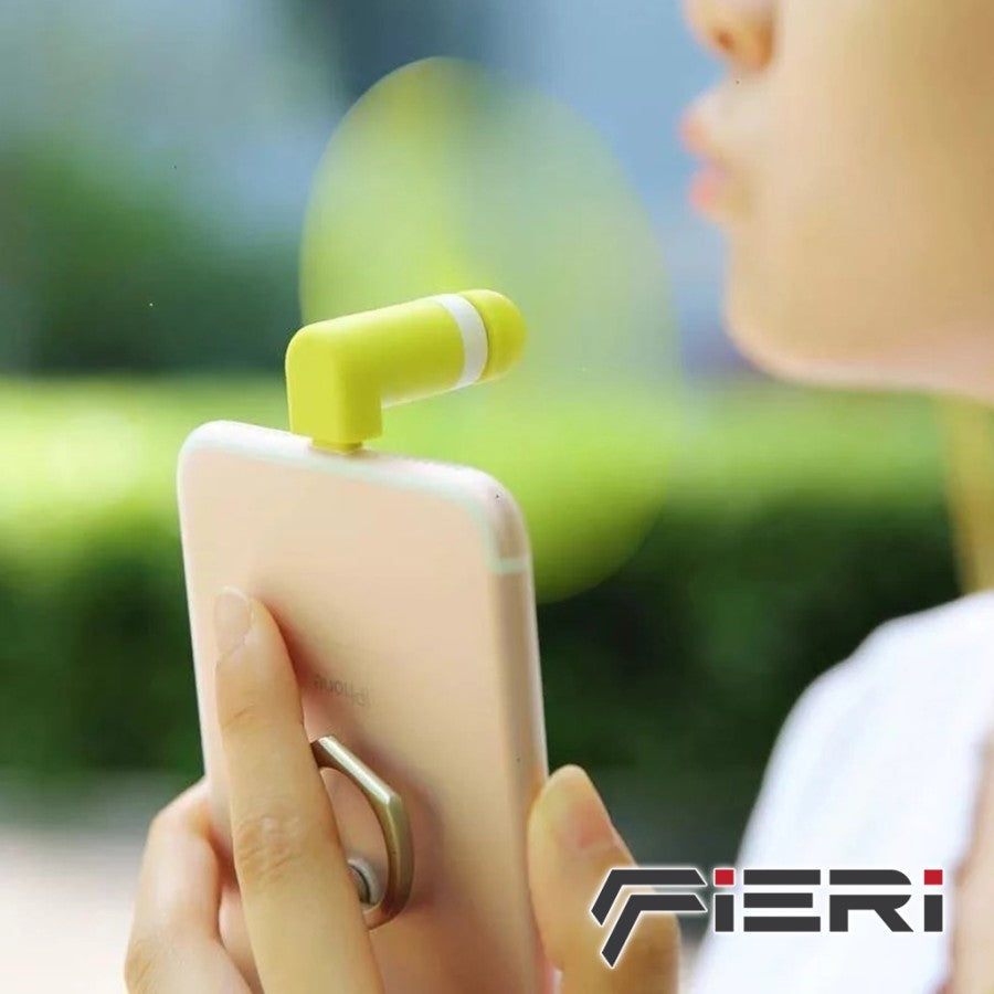 Dudukan Telepon Kipas Angin Mini Portabel Fieri