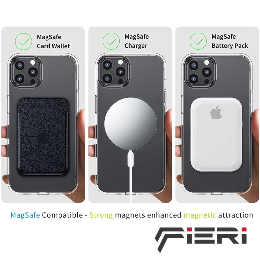 Fieri Hard Case untuk iPhone 13 Series Magnetic Clear Military Grade