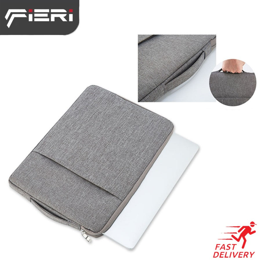 Sarung Tas Laptop Fieri Denim dengan Tali Tangan