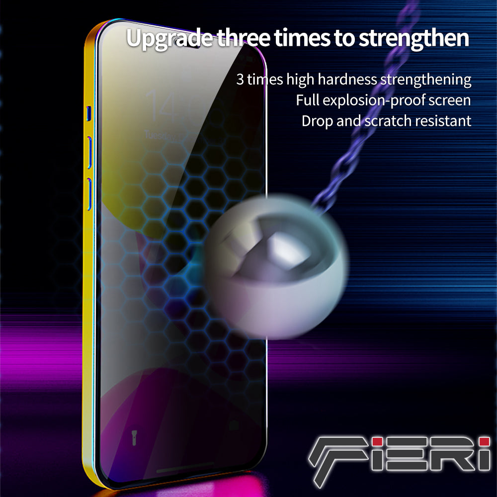 Pelindung Layar Privasi Fieri untuk iPhone Seri 12 Pemasangan Mudah - Paket isi 2