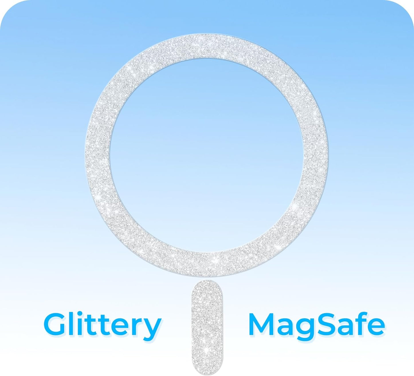Casing Keras Fieri untuk iPhone Seri 16 Glitter Magnetik