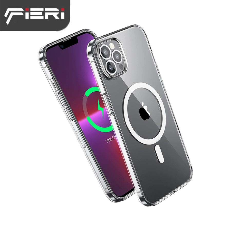 Fieri Hard Case untuk iPhone 14 Series Magnetic Clear Military Grade