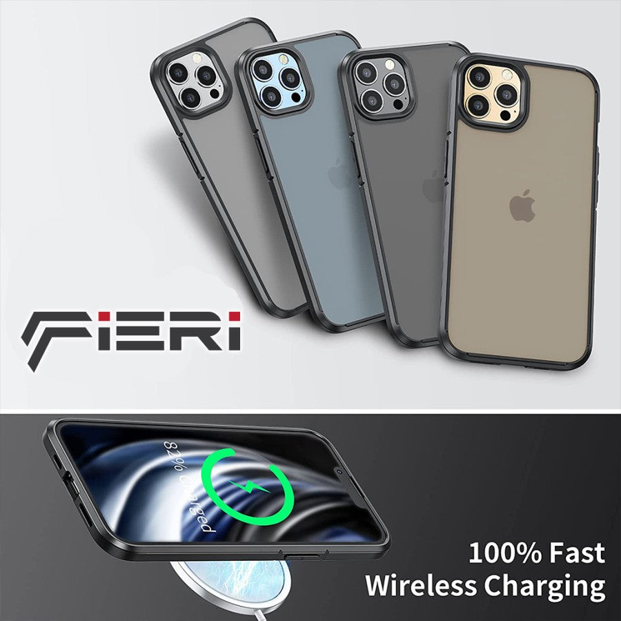 Fieri Hard Case untuk iPhone 14 Seri Matte Kelas Militer
