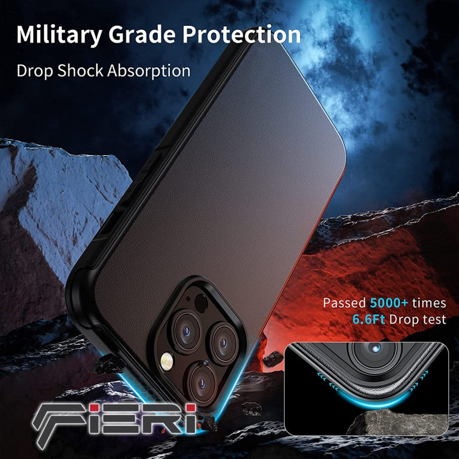 Casing Keras Fieri untuk iPhone 13 Pro / iPhone 13 Pro Max Magnetic Defender Kelas Militer