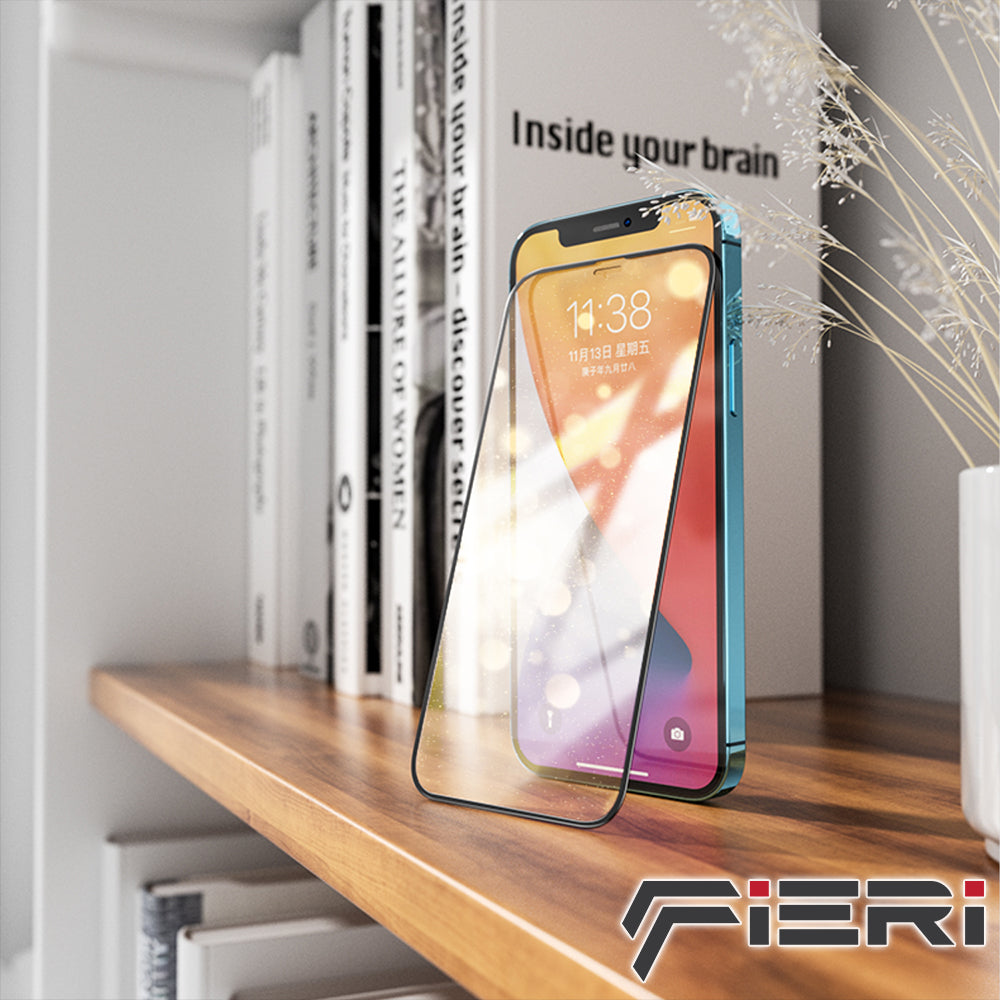 Pelindung Layar Penuh Fieri Clear untuk iPhone 12 Series Pemasangan Mudah - Paket isi 2