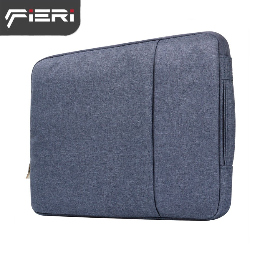 Sarung Tas Laptop Fieri Denim dengan Tali Tangan