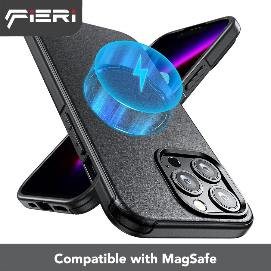 Casing Keras Fieri untuk iPhone 13 Pro / iPhone 13 Pro Max Magnetic Defender Kelas Militer