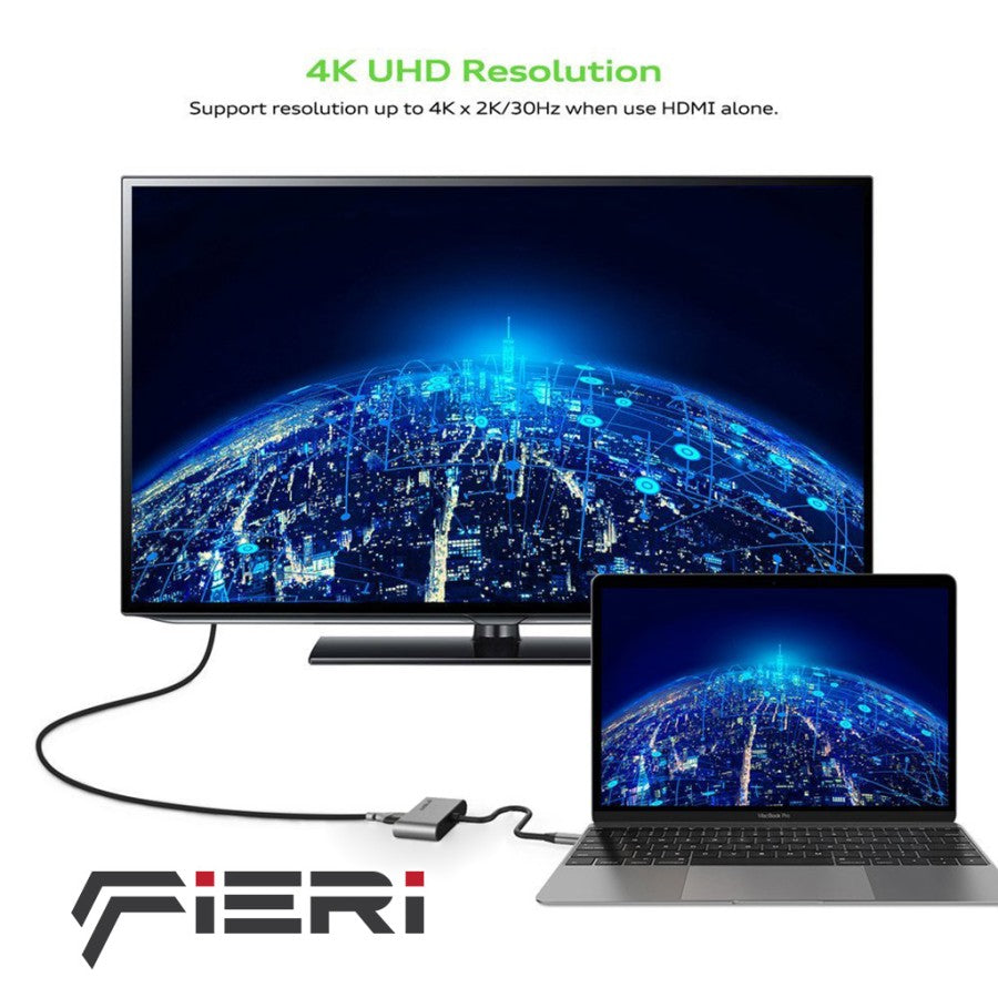 Fieri Converter 2in1 Type C to HDMI 4K / VGA
