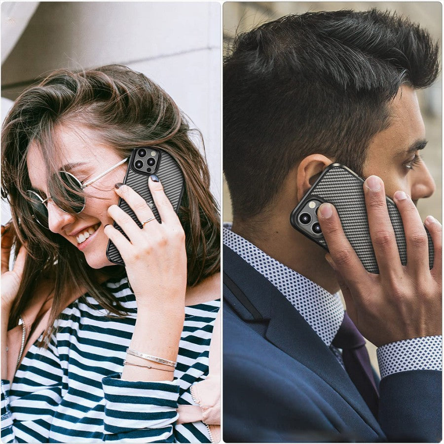 Fieri Hard Case untuk iPhone 13 Series Carbon Hybrid Kelas Militer