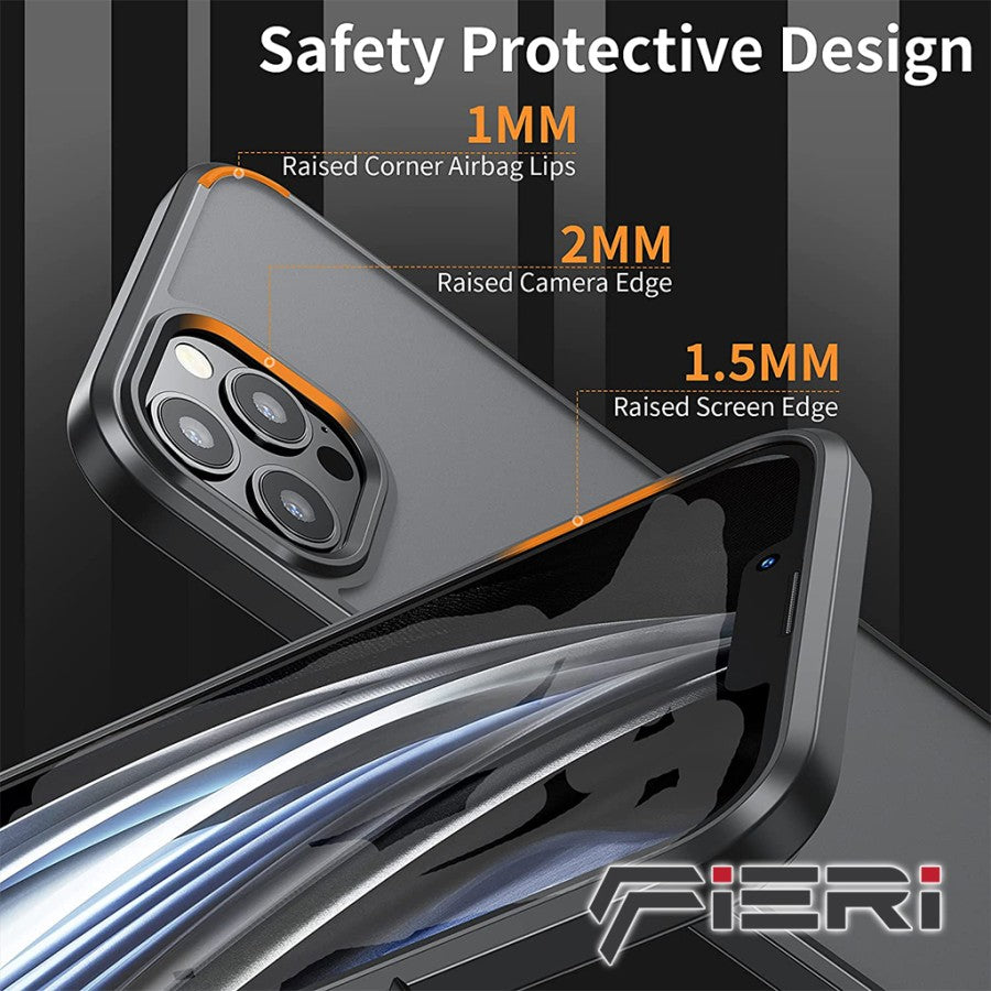 Fieri Hard Case untuk iPhone 13 Seri Matte Kelas Militer