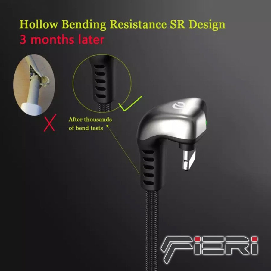 Kabel Pengisian Daya Fieri USB-A ke Lightning Diamond