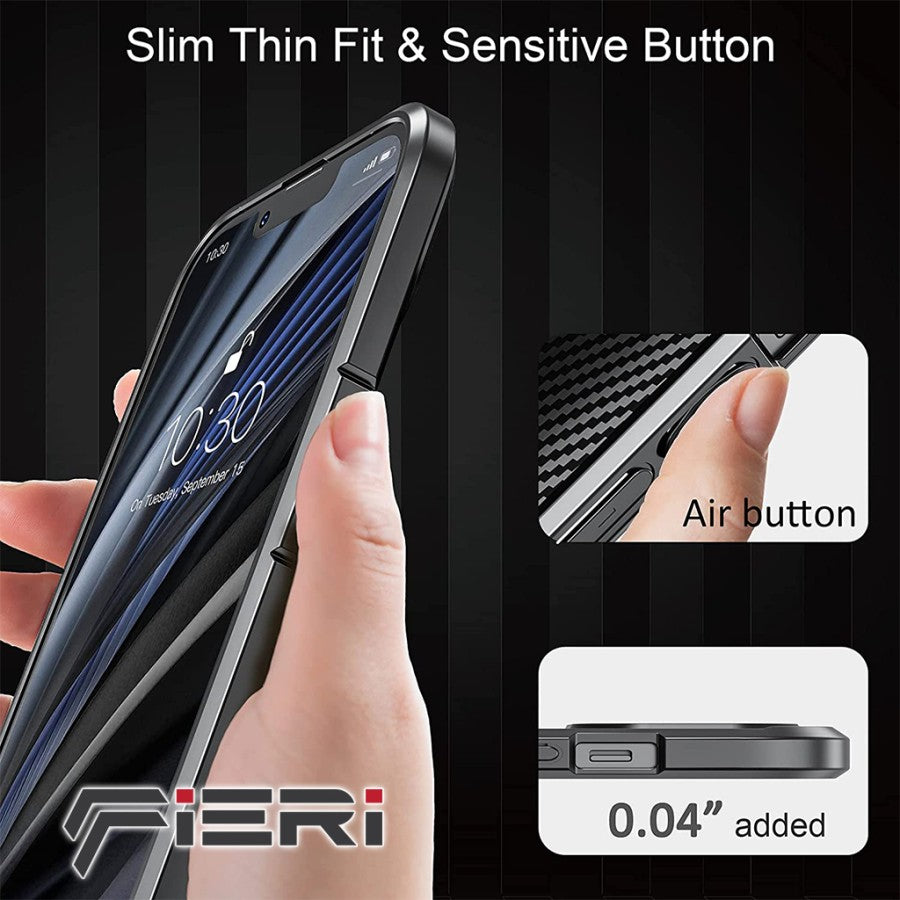 Fieri Hard Case untuk iPhone 13 Series Carbon Hybrid Kelas Militer