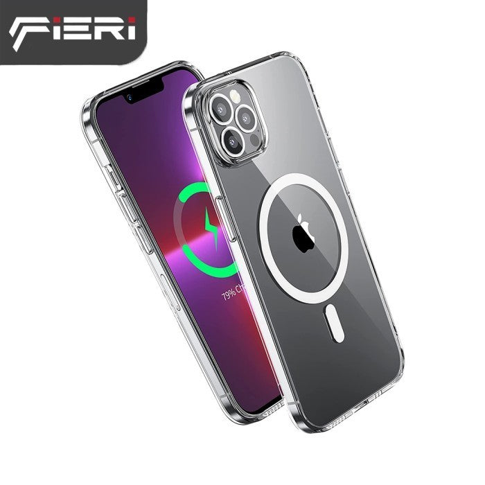 Fieri Hard Case untuk iPhone 15 Series Magnetic Clear Military Grade
