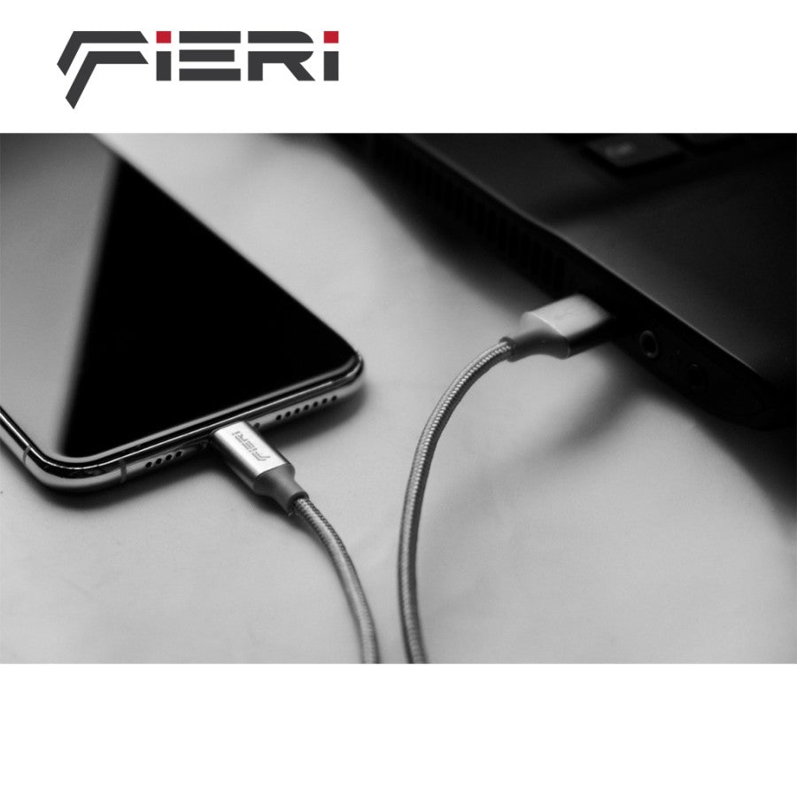 Kabel Data Pengisian Daya Fieri USB-A ke Lightning