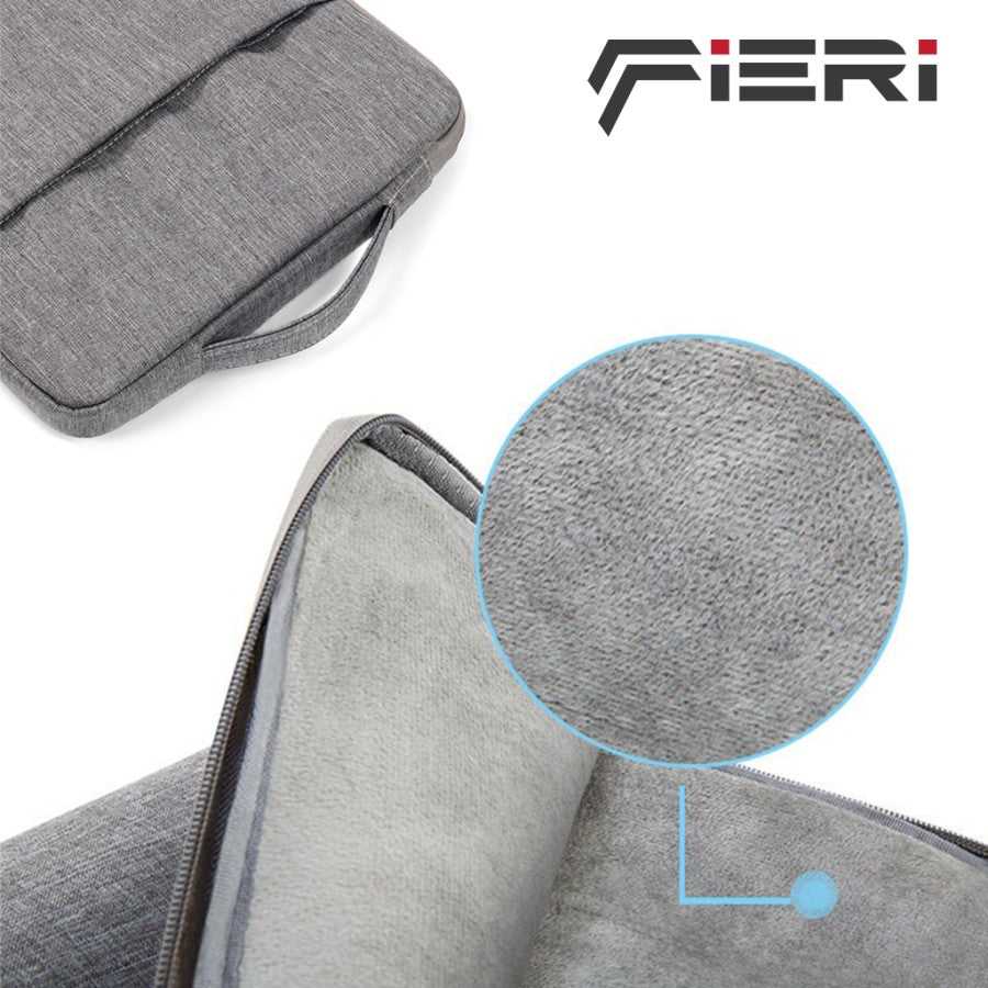 Sarung Tas Laptop Fieri Denim dengan Tali Tangan