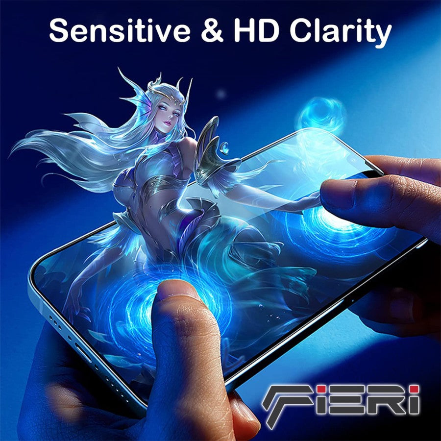 Pelindung Layar Bening Fieri untuk iPhone Seri 13 - Paket isi 5