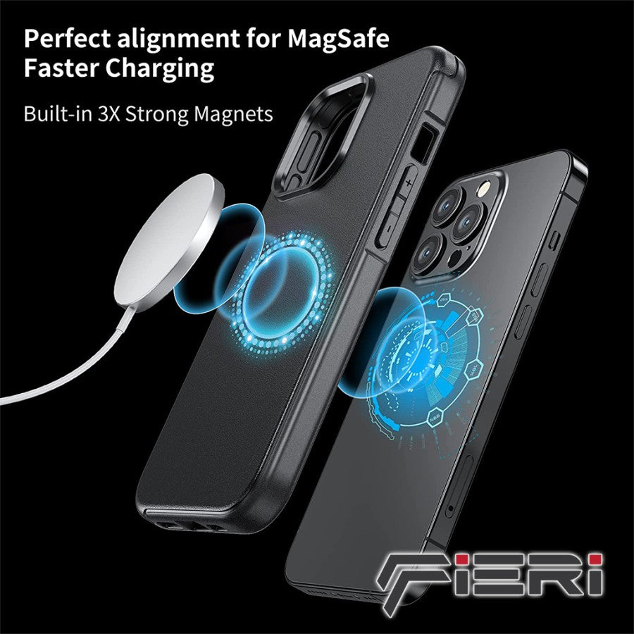 Casing Keras Fieri untuk iPhone 13 Pro / iPhone 13 Pro Max Magnetic Defender Kelas Militer