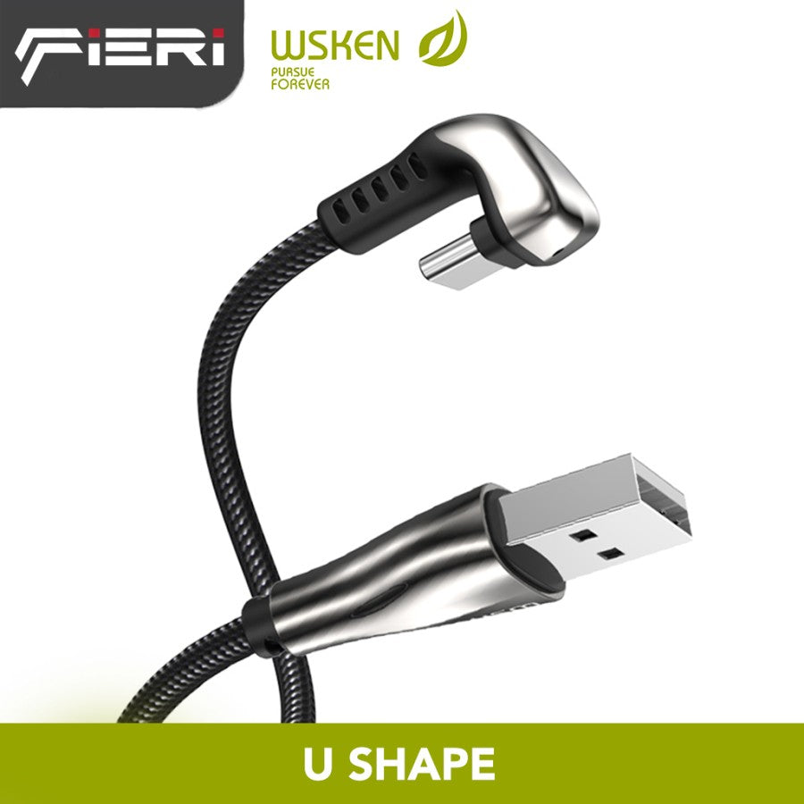 Fieri Wsken Diamond Type C to USB Cable Kabel Charger Data Android