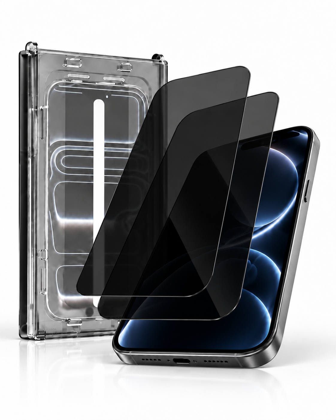 FIERI Privacy Auto Dust V3 — tempered glass anti spy isi 2 dan alat pemasangan